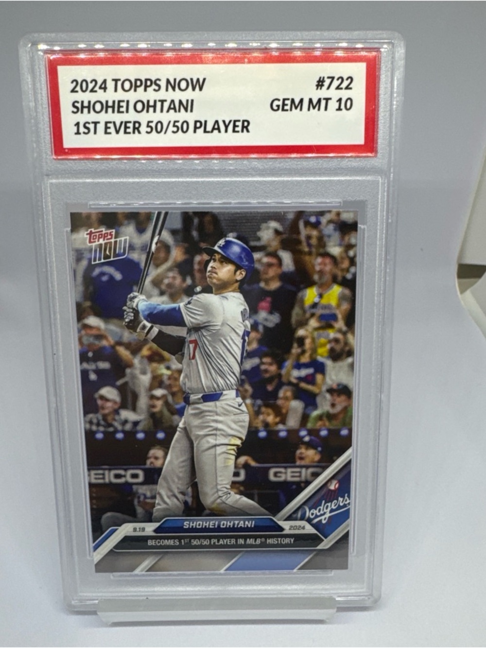 Topps Now Shohei Ohtani Baseball Card - Blue, White, Red